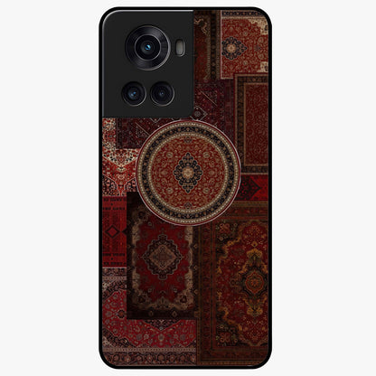 Persian Heritage Collage Glass Case for 1+10R rich front view featuring intricate Persian inspired collage artwork