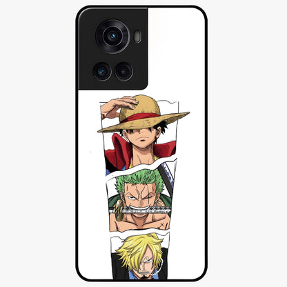 Pirate Trio Resolve Glass Case for 1+10R bold front view featuring pirate inspired trio artwork