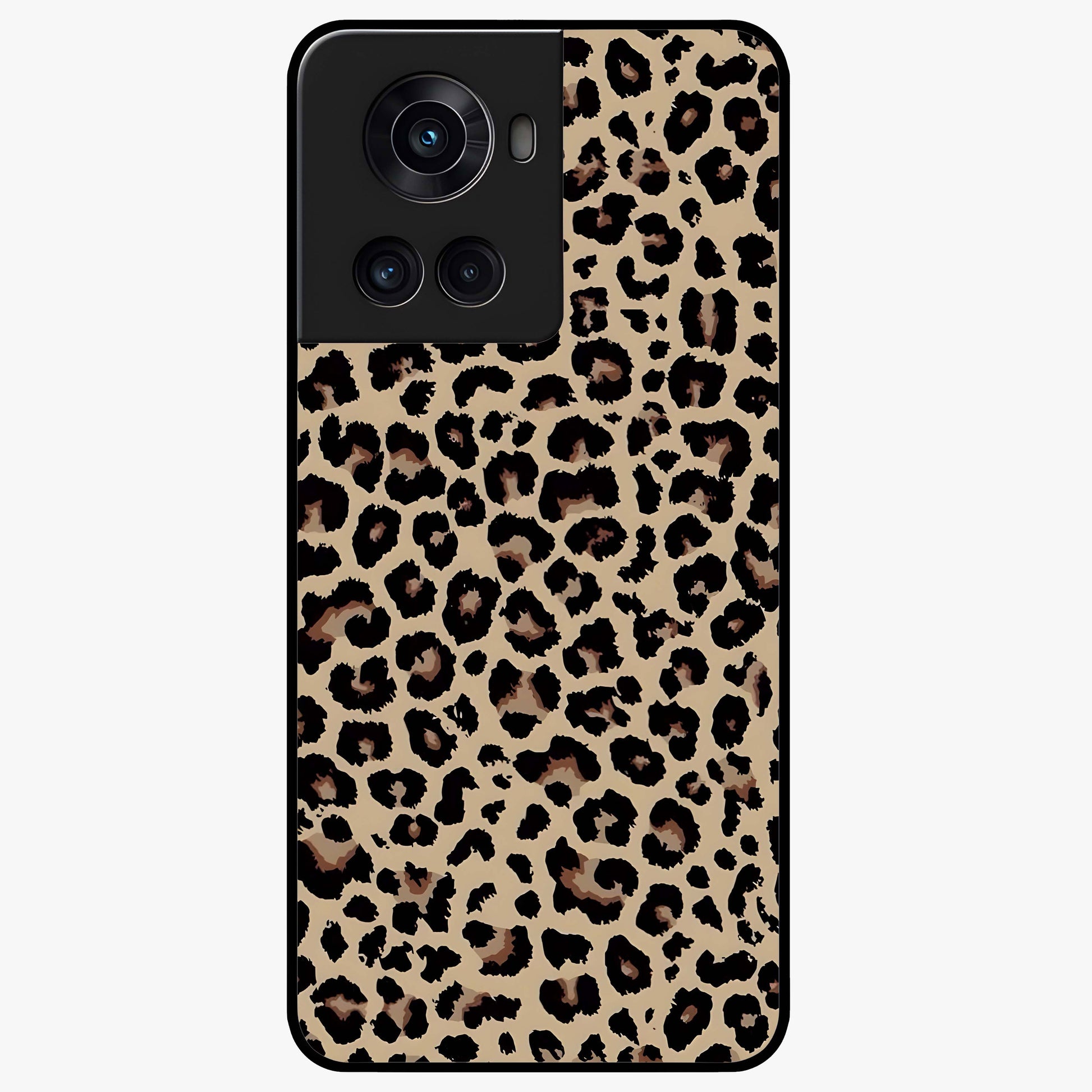 Savage Chic Pattern Glass Case for 1+10R stylish front view featuring bold patterned artwork with edgy vibe