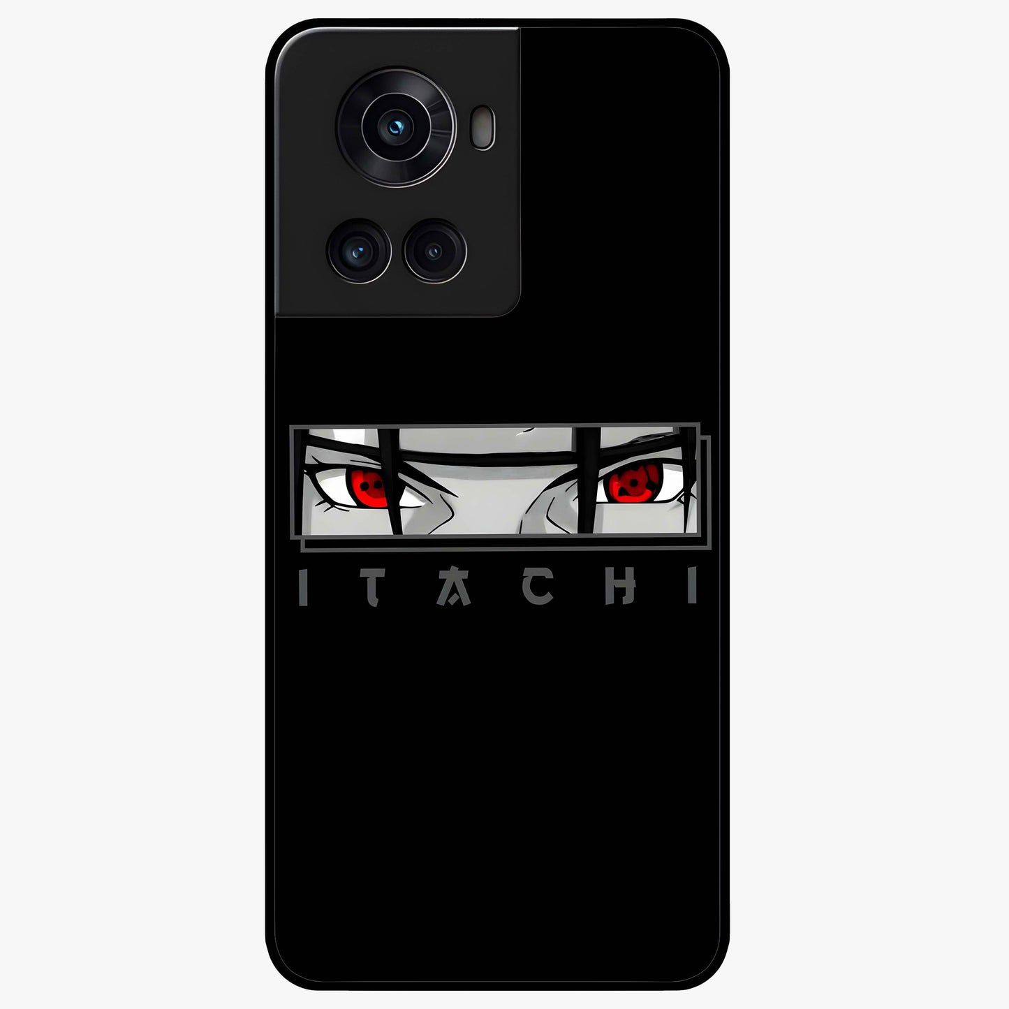 Scarlet Gaze Dominance Glass Case for 1+10R dramatic front view featuring intense red themed artwork