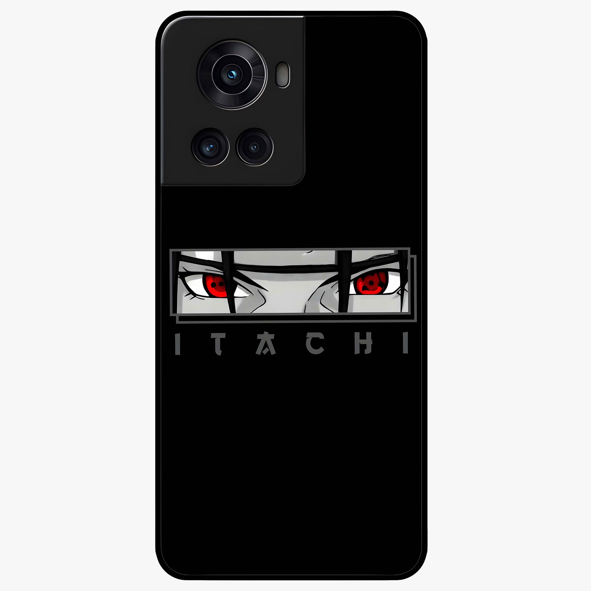 Scarlet Gaze Dominance Glass Case for 1+10R dramatic front view featuring intense red themed artwork