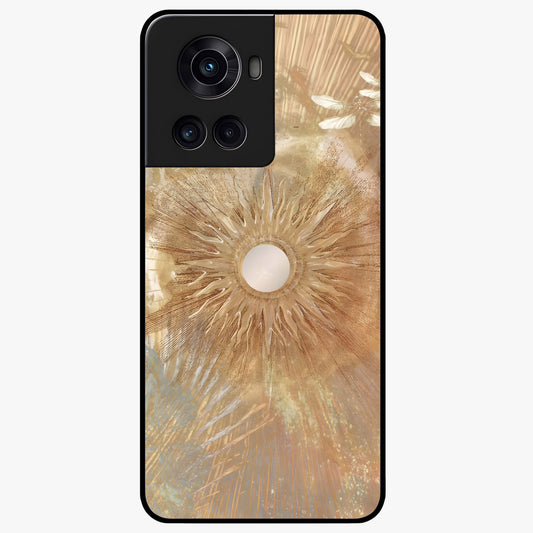 Silken Whirl Glass Case for 1+10R elegant front view featuring smooth abstract swirl artwork