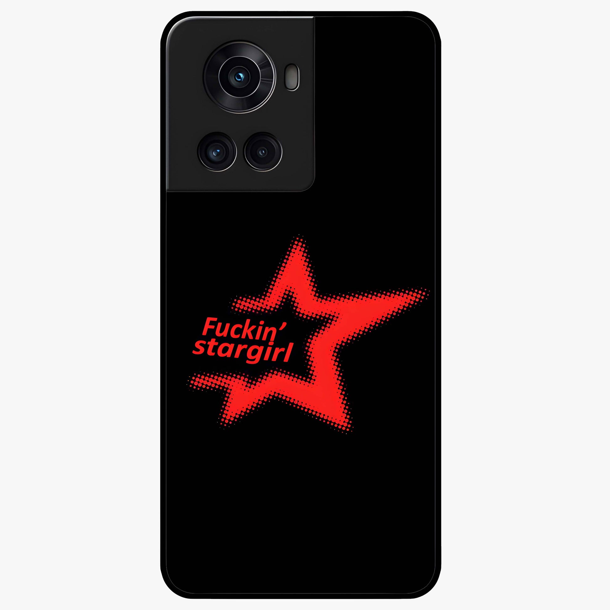 Starboy and Stargirl Energy Glass Case for 1+10R artistic front view featuring celestial couple inspired artwork