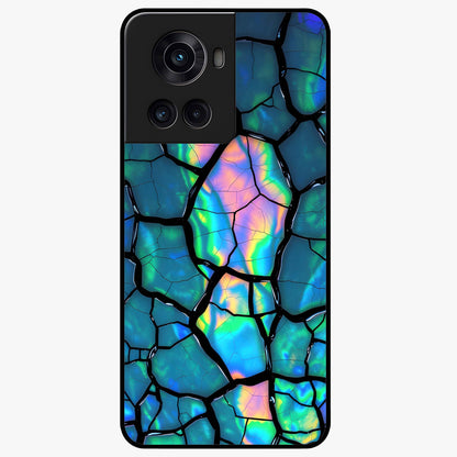 Tropical Wing Vibe Glass Case for 1+10R vibrant front view featuring wing inspired artwork with tropical colors