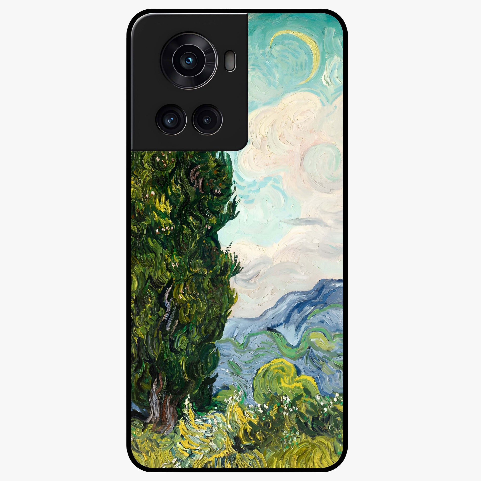 Van Gogh Vintage Art Glass Case for 1+10R elegant front view featuring classic vintage inspired artwork