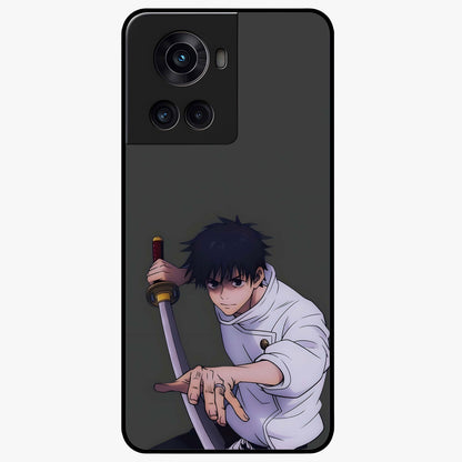 Void Silence Aesthetic Glass Case for 1+10R minimalist front view featuring dark abstract artwork with subtle tones