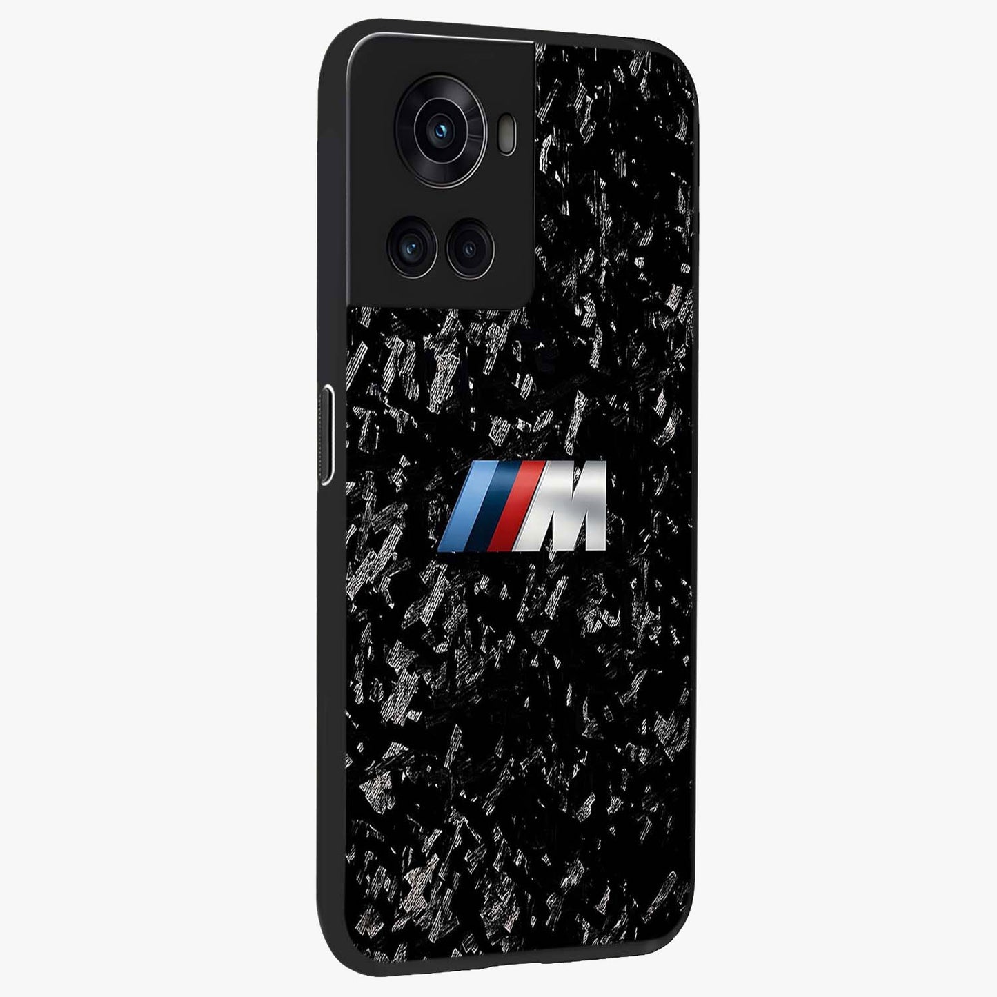 Carbon Speed Mark Glass Case for 1+10R side perspective highlighting sleek sporty detailing and premium build