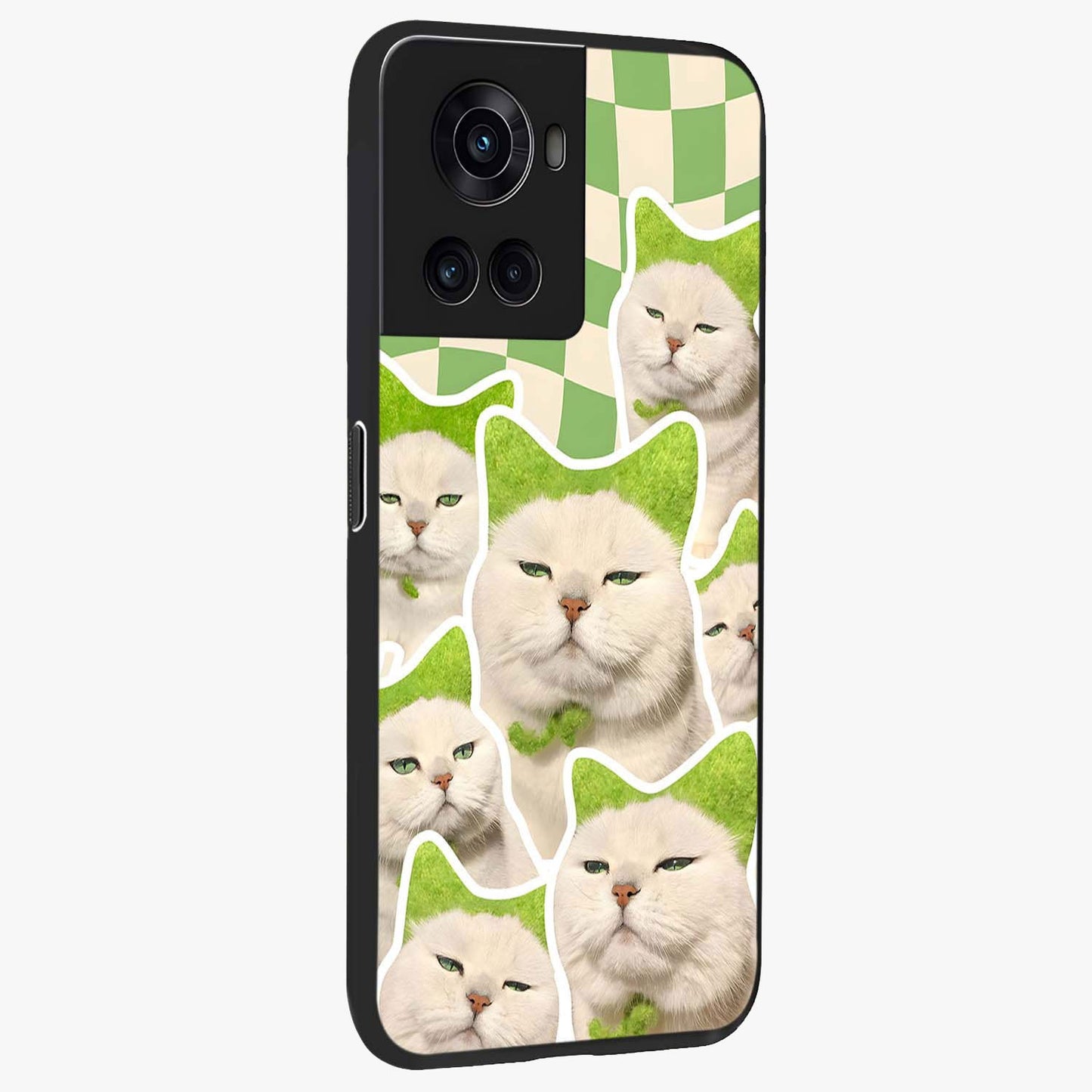 Cats Ethereal Bloom Glass Case for 1+10R side perspective highlighting delicate bloom details and smooth edges