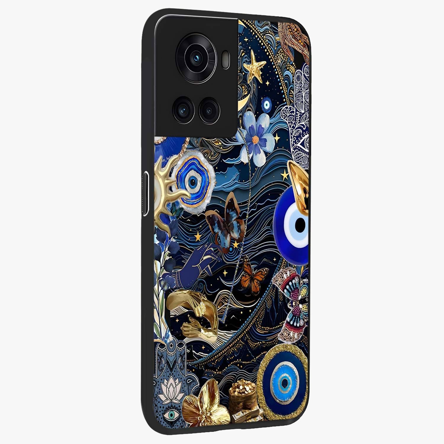 Celestial Blessing Shield Glass Case for 1+10R side perspective highlighting intricate blessing shield details