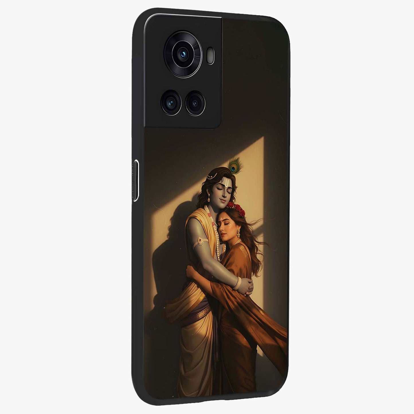 Divine Eternal Love Glass Case for 1+10R side perspective highlighting refined textures and smooth premium edges