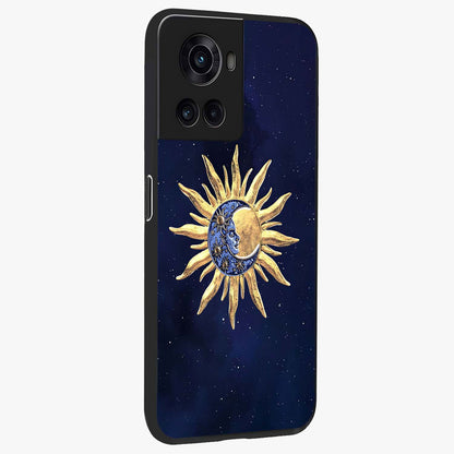 Eternal Cosmic Balance Glass Case for 1+10R side perspective highlighting intricate space detailing and smooth build
