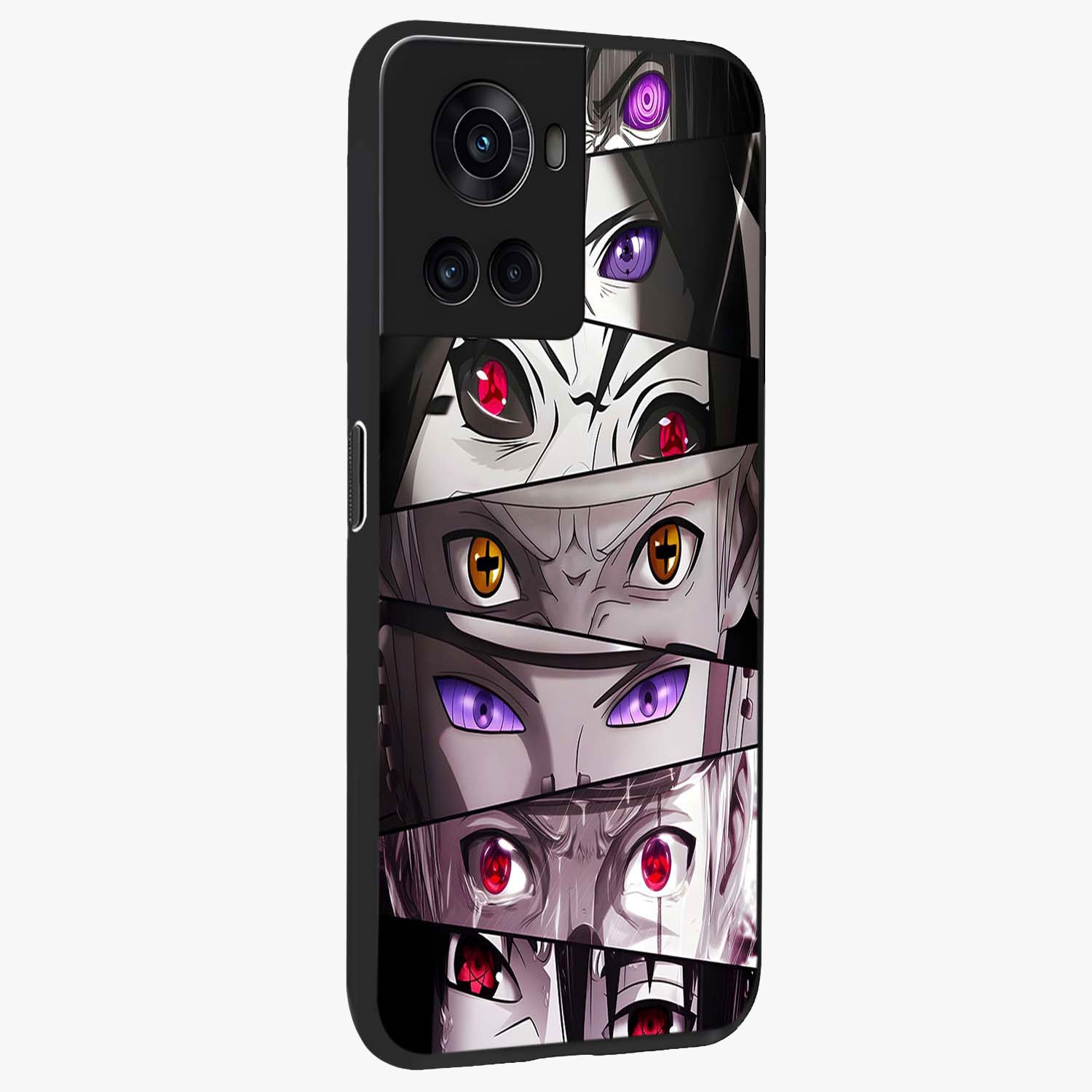 Eyes of Destiny Glass Case for 1+10R side perspective highlighting dramatic textures and sleek premium edges