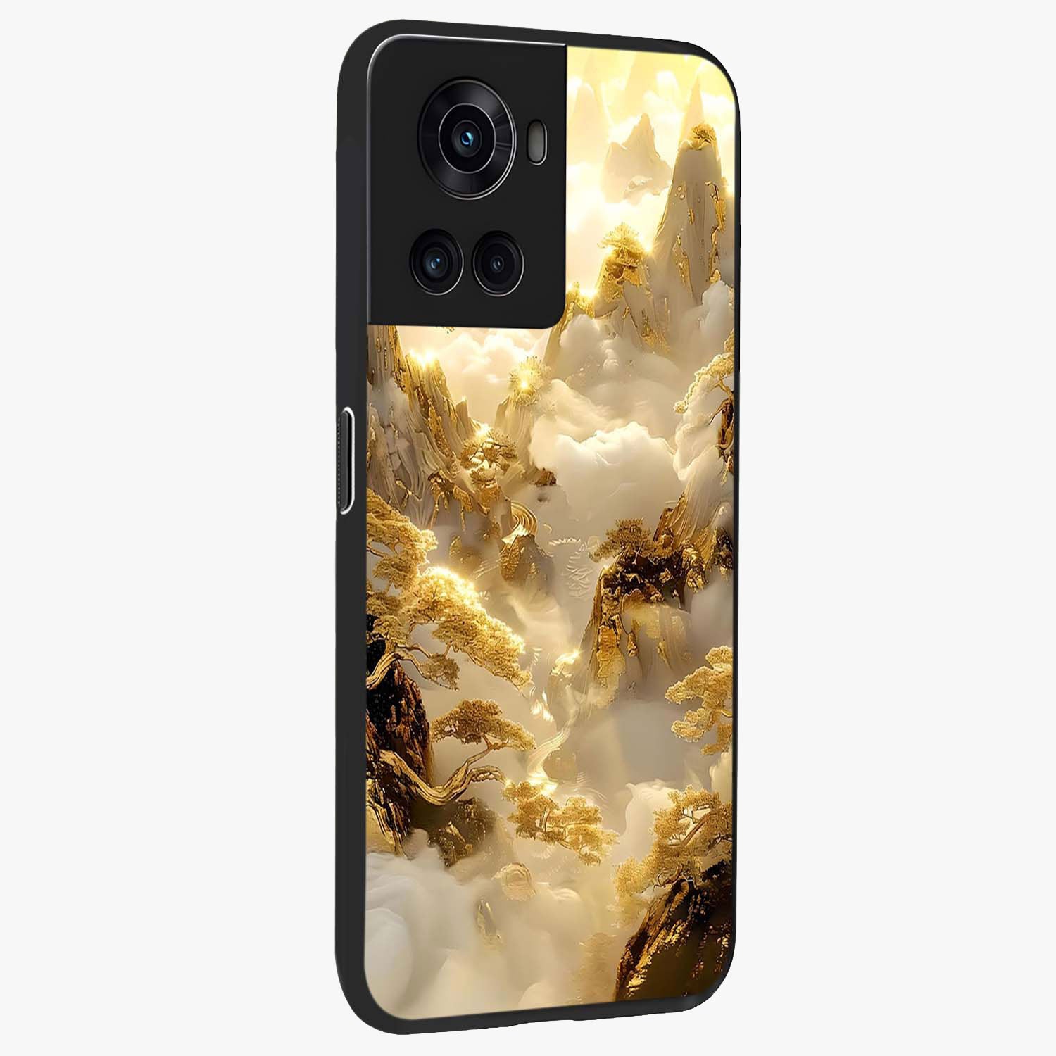 Gates of Illumination Glass Case for 1+10R side perspective highlighting intricate illumination textures and premium edges