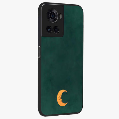 Golden Dune Waves Glass Case for 1+10R side perspective highlighting warm gradients and premium edges
