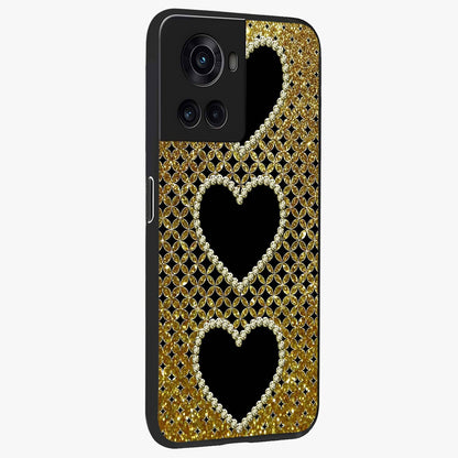 Golden Leaf Dreams Glass Case for 1+10R side perspective highlighting delicate leaf textures and smooth build