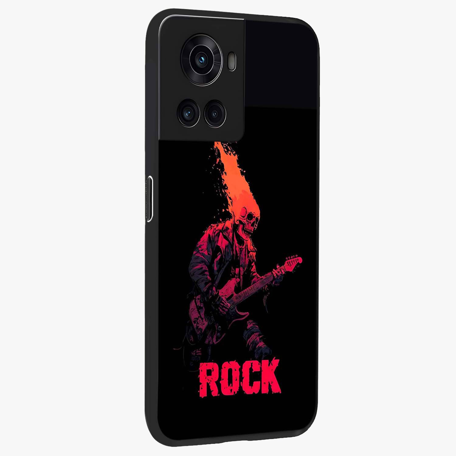 Hellfire Rock Anthem Glass Case for 1+10R displayed upright for powerful statement visibility and premium finish.