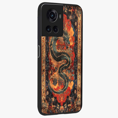 Inferno Dragon Soul Glass Case for 1+10R displayed upright for powerful mythical visibility and premium finish.