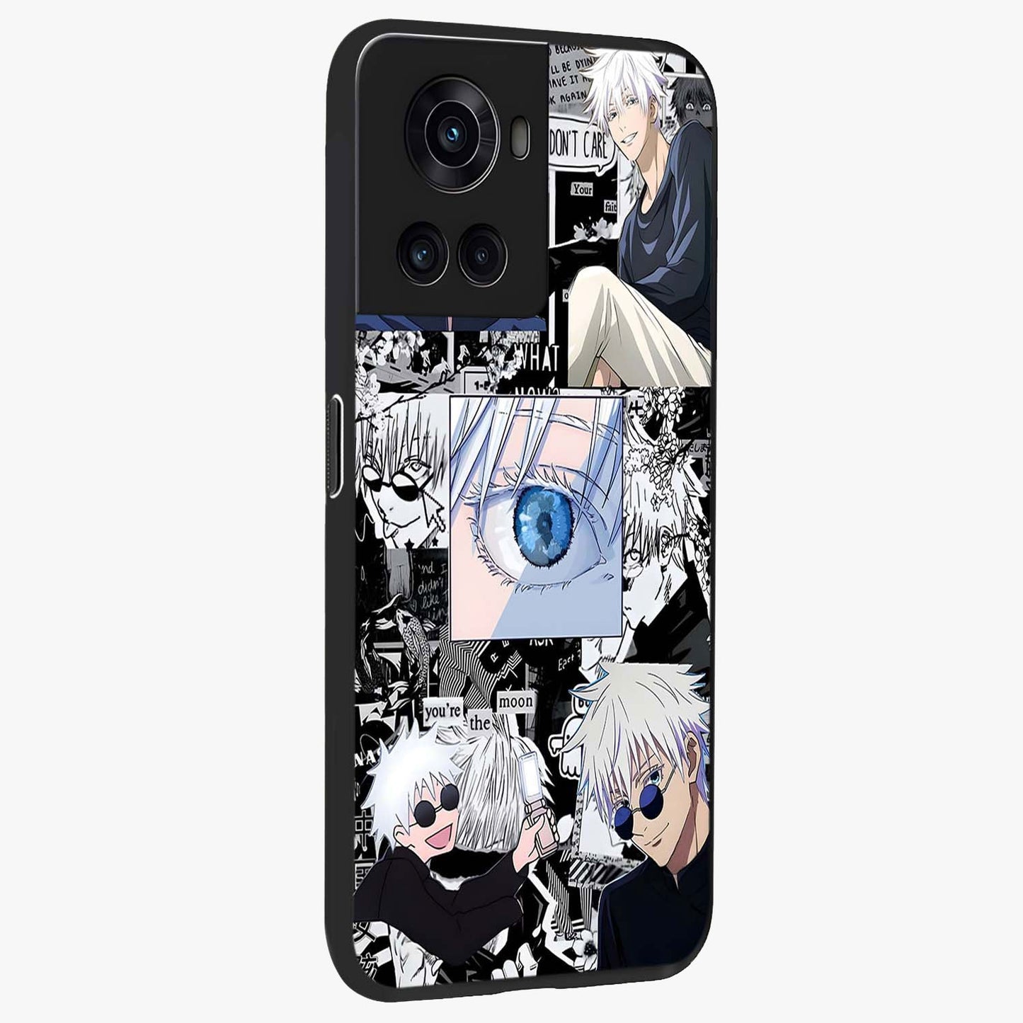 Infinity Sorcerer Chaos Glass Case for 1+10R displayed upright for dramatic fantasy visibility and premium finish.