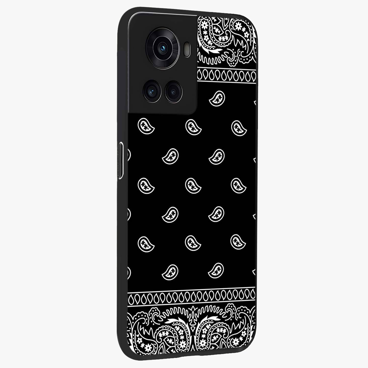 Retro Rebel Threads Glass Case for 1+10R side perspective highlighting bold detailing and smooth build