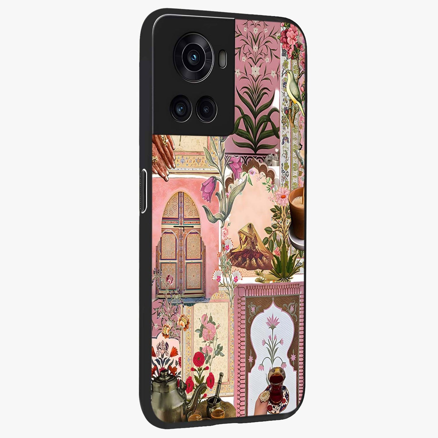 Royal Pink Legacy Glass Case for 1+10R side perspective highlighting smooth textures and premium edges