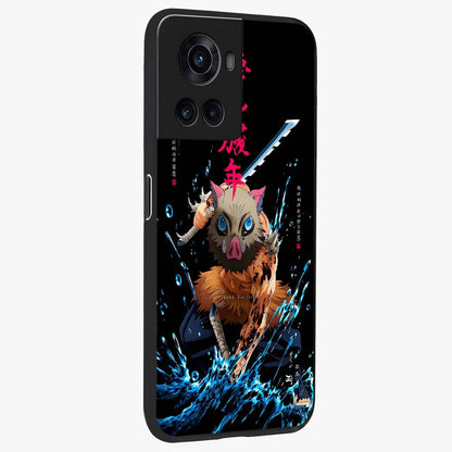 Savage Blade Warrior Glass Case for 1+10R side perspective highlighting bold textures and sleek premium build