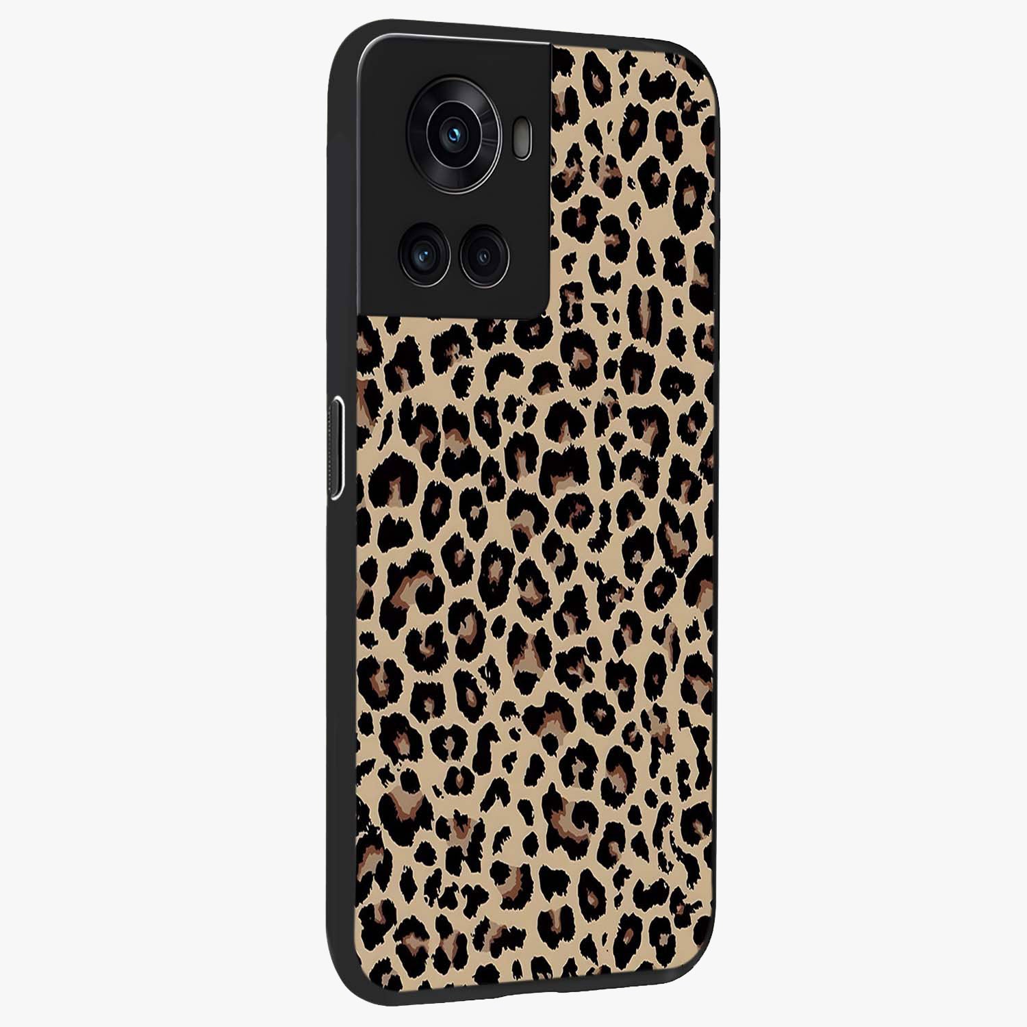 Savage Chic Pattern Glass Case for 1+10R side perspective highlighting clean textures and premium edges
