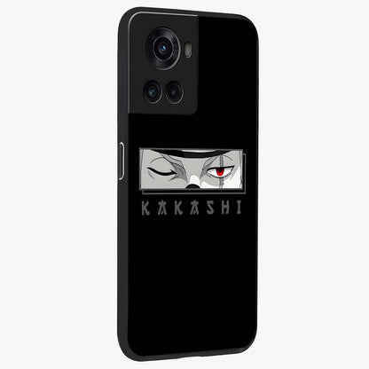 Scarlet Ninja Gaze Glass Case for 1+10R side perspective highlighting intense textures and premium edges
