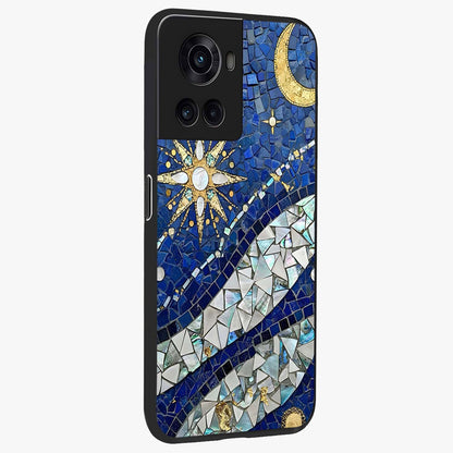 Serene Crane Flight Glass Case for 1+10R side perspective highlighting delicate feather textures and premium edges