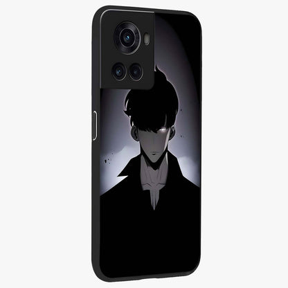 Silent Shadow Awakening Glass Case for 1+10R side perspective highlighting sharp textures and sleek premium build