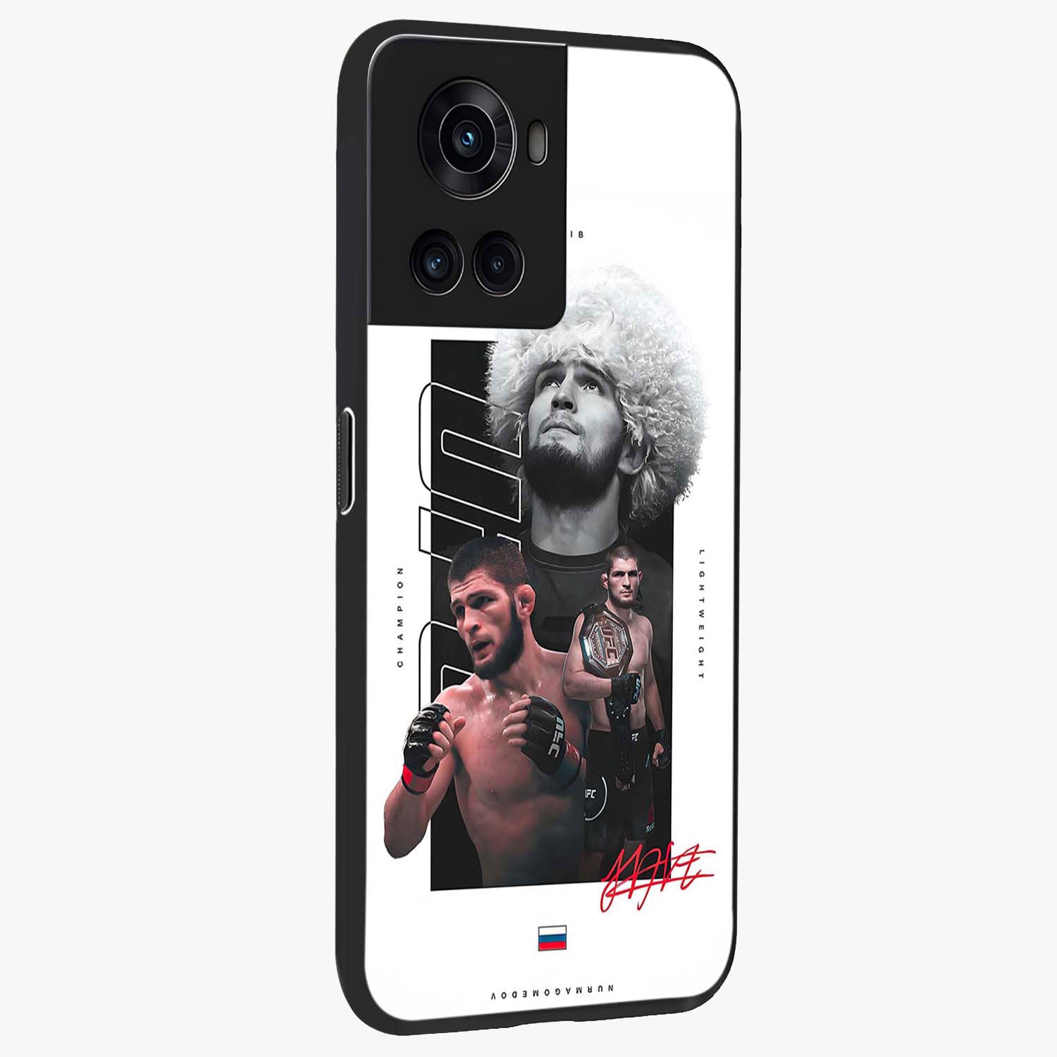 Unbeaten Warrior Legacy Glass Case for 1+10R side perspective highlighting sharp textures and sleek premium build