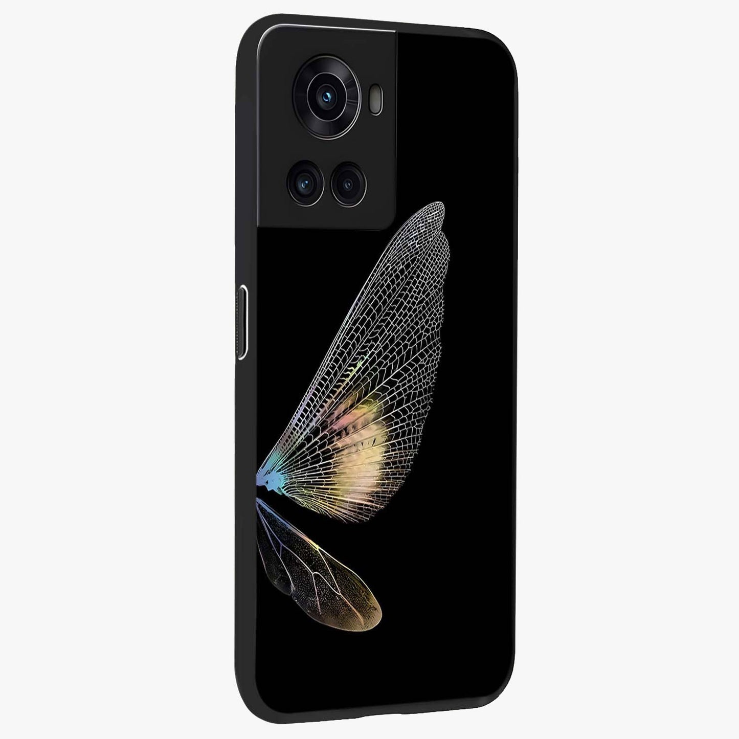 Whispers of Wings Glass Case for 1+10R side perspective highlighting light airy textures and premium edges