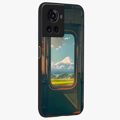 Window to Fuji Glass Case for 1+10R side perspective highlighting detailed horizon textures and smooth premium build