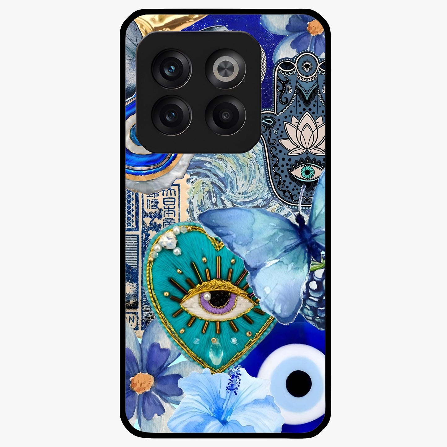Audrey Zivan Glass Case for 1+10T stylish front view featuring bold artistic aesthetic design