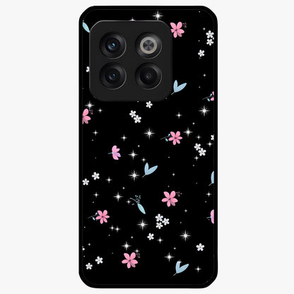 Black Aesthetic Wallpapers Glass Case for 1+10T bold front view featuring dark minimalist aesthetic artwork