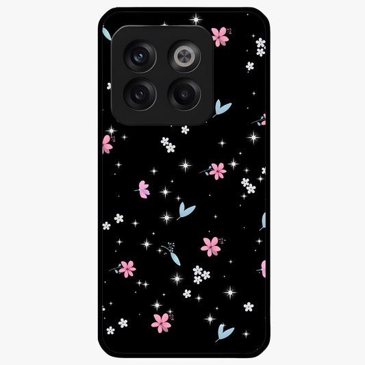 Black Aesthetic Wallpapers Glass Case for 1+10T bold front view featuring dark minimalist aesthetic artwork