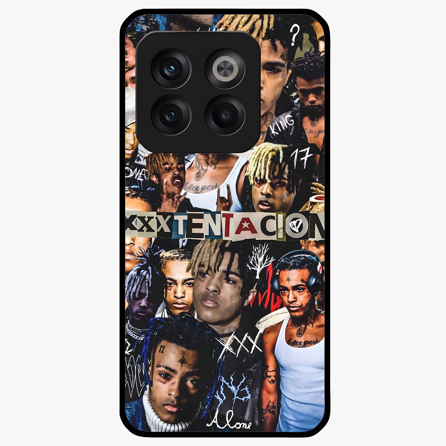 Broken Fame Diaries Glass Case for 1+10T bold front view featuring expressive diary inspired artistic artwork