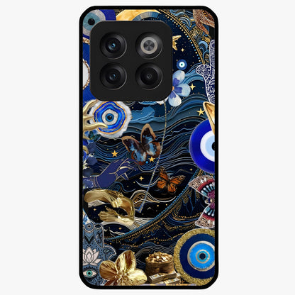 Celestial Blessing Shield Glass Case for 1+10T spiritual front view featuring protective celestial symbol artwork