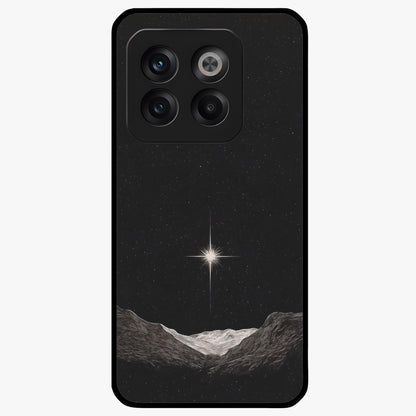 Cosmic Dream Night Glass Case for 1+10T dreamy front view featuring deep night sky artwork with glowing stars