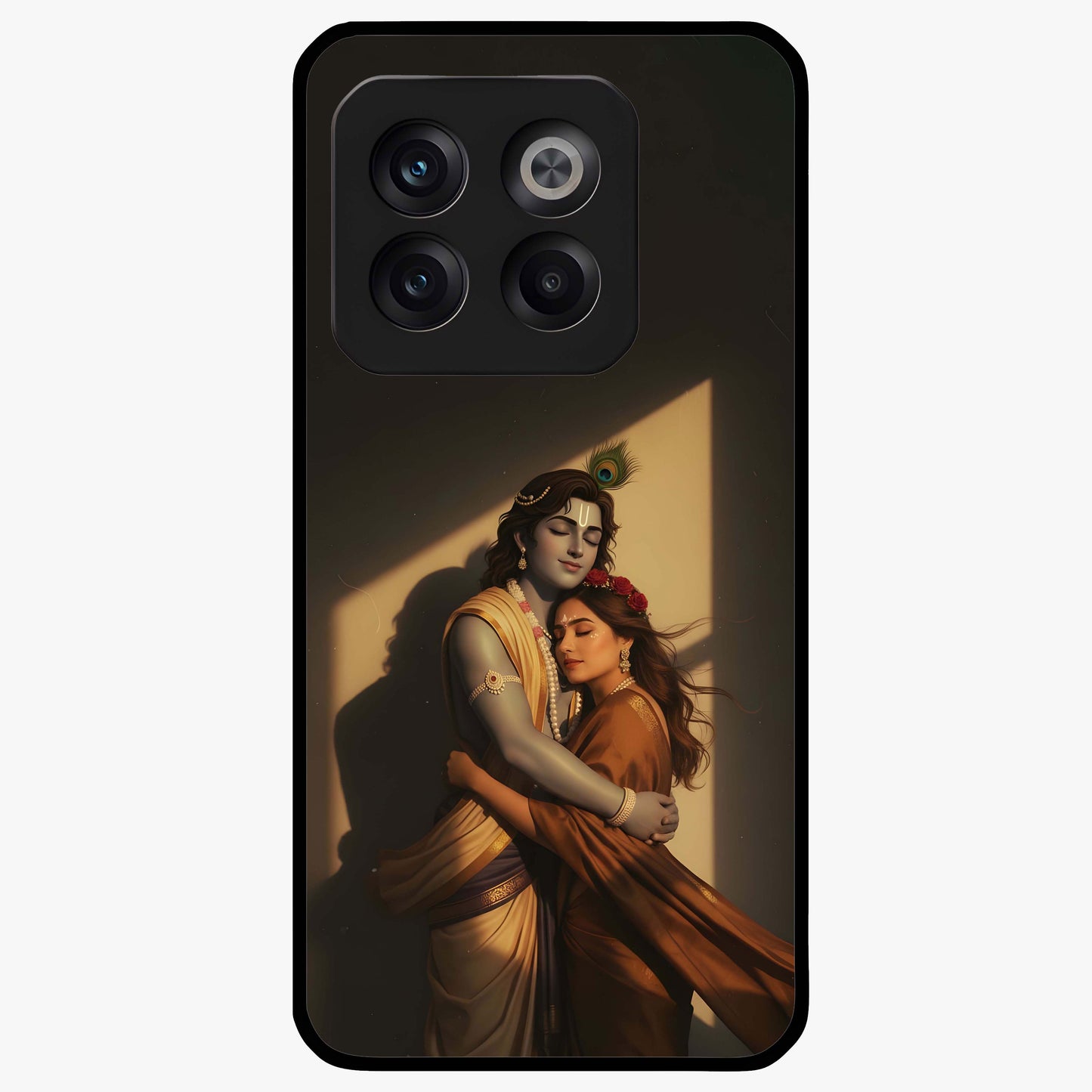 Divine Eternal Love Glass Case for 1+10T elegant front view featuring romantic spiritual artwork in soft tones