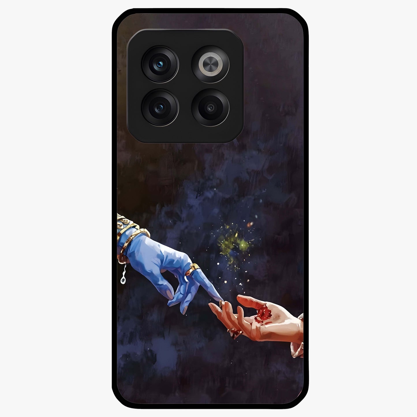 Divine Touch Eternal Glass Case for 1+10T graceful front view featuring timeless spiritual artwork