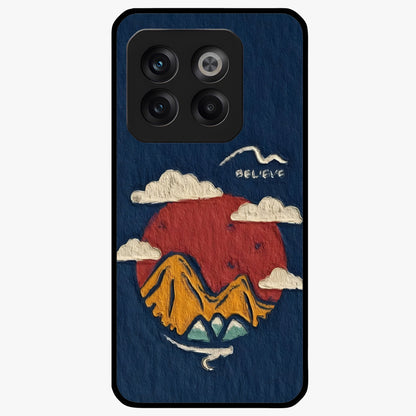 Dream Beyond Mountains Glass Case for 1+10T scenic front view featuring inspirational mountain landscape artwork