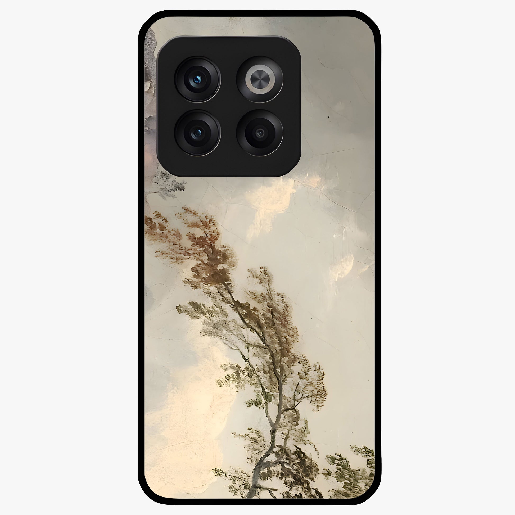 Dreamlike Wind Field Glass Case for 1+10T serene front view featuring flowing meadow artwork with soft wind inspired tones