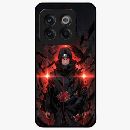 Focused Blade Discipline Glass Case for 1+10T bold front view featuring sharp blade inspired artistic artwork