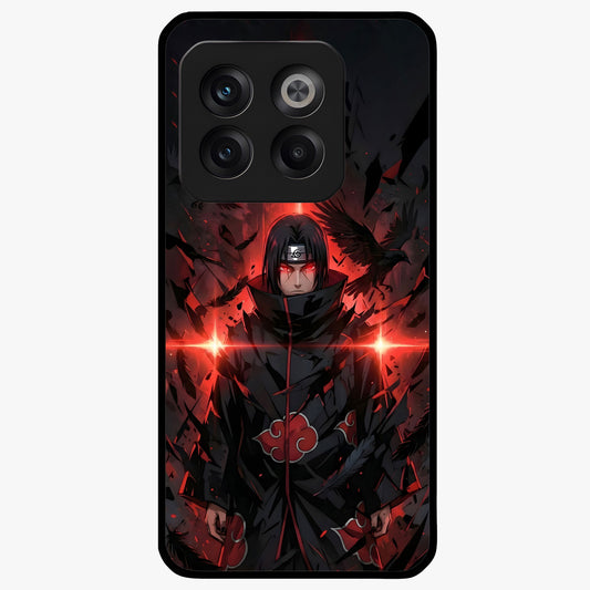 Focused Blade Discipline Glass Case for 1+10T bold front view featuring sharp blade inspired artistic artwork