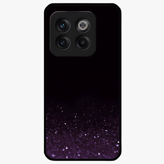 Glittery Purple Bokeh Glass Case for 1+10T vibrant front view featuring sparkling purple bokeh artwork
