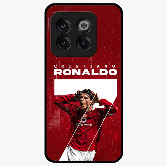 Goal Celebration Legacy Glass Case for 1+10T energetic front view featuring sports inspired celebration artwork