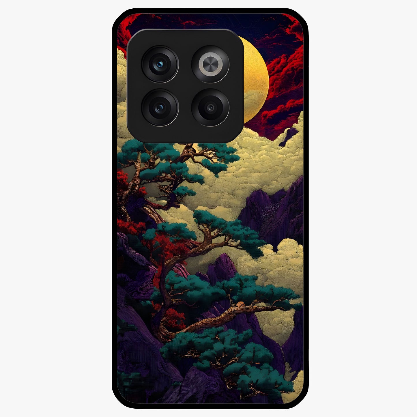 Golden Number Ten Glass Case for 1+10T bold front view featuring stylish number ten artwork in golden tones