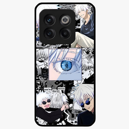 Infinity Sorcerer Chaos Glass Case for 1+10T showing full back design in clean flat view with chaotic sorcerer artwork and glossy glass finish.