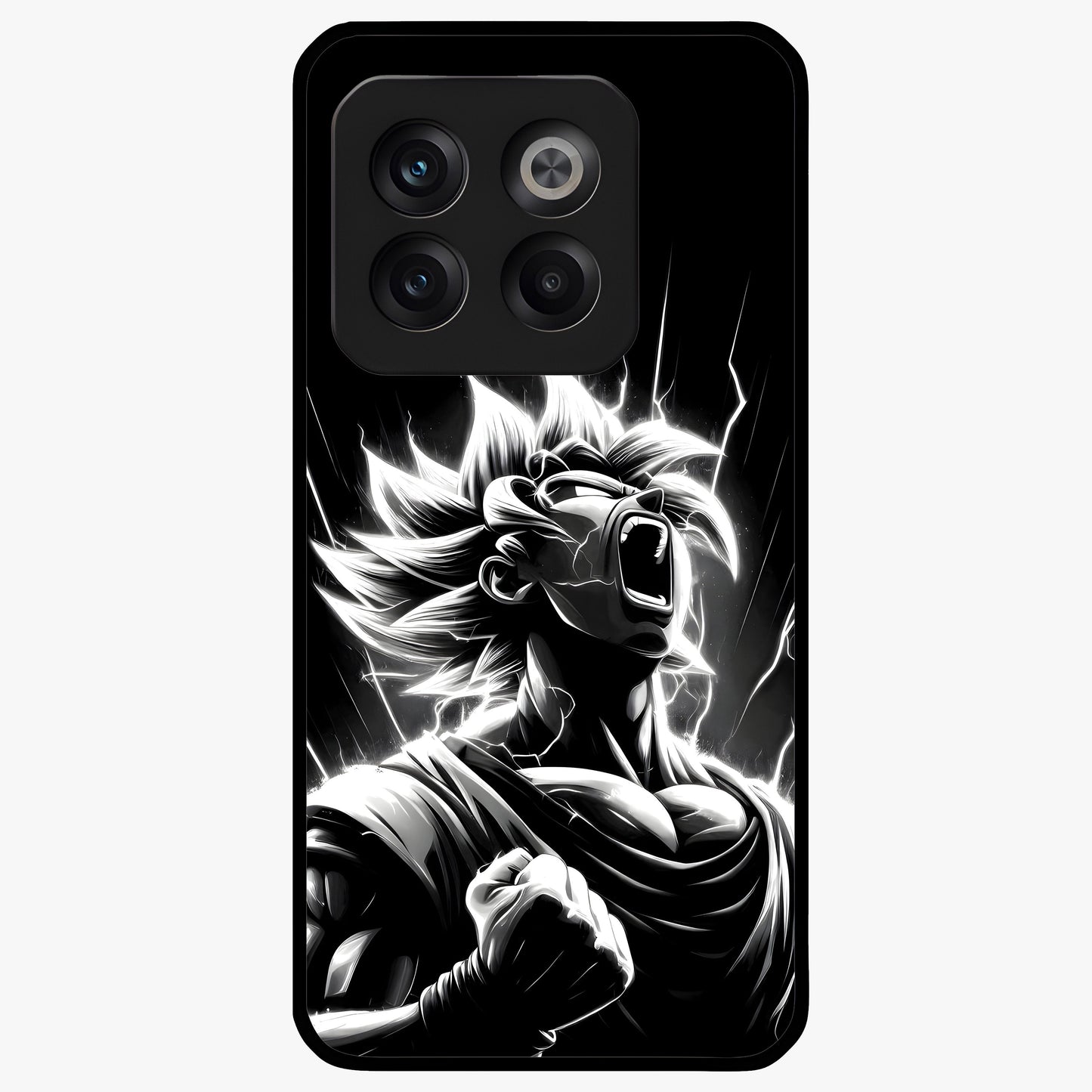 Limitless Power Unleashed Glass Case for 1+10T intense front view featuring bold high energy artwork