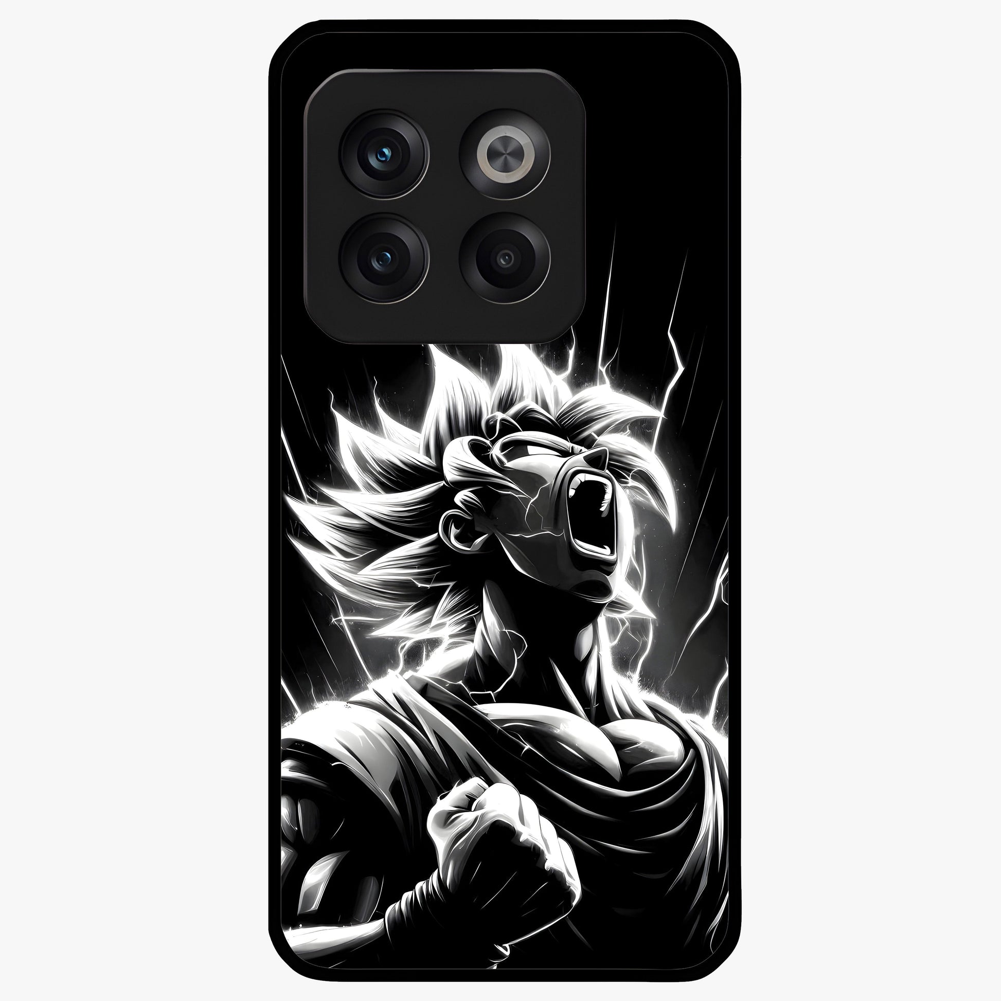 Limitless Power Unleashed Glass Case for 1+10T intense front view featuring bold high energy artwork